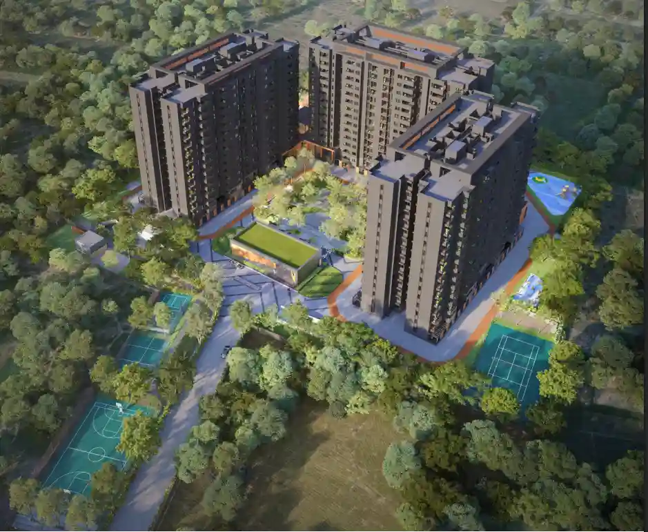 Assetz Miru and Miyo Apartment Main Elevation by Assetz Property Group located at Yelahanka, Bangalore Karnataka